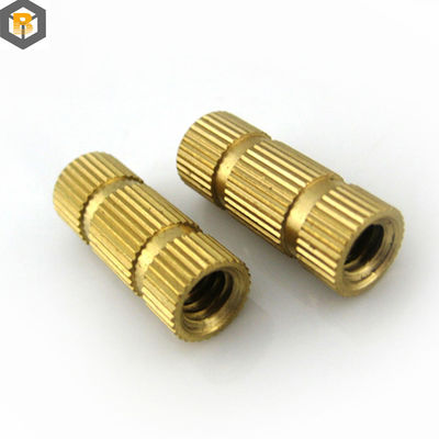 합금 스레드 삽입 견과류 청동 CNC 턴링 부품 마이크로 가공 0.002-0.01mm 예비 부품