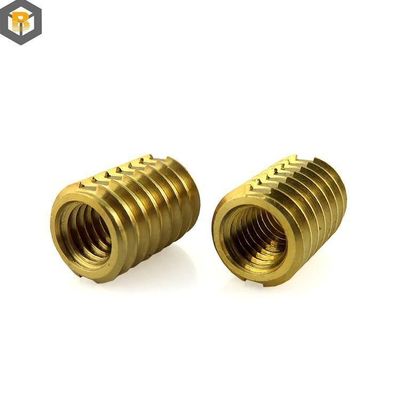 합금 스레드 삽입 견과류 청동 CNC 턴링 부품 마이크로 가공 0.002-0.01mm 예비 부품