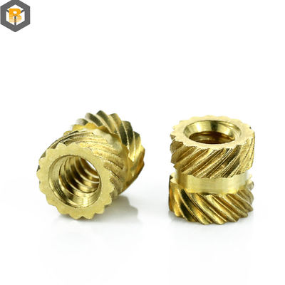 합금 스레드 삽입 견과류 청동 CNC 턴링 부품 마이크로 가공 0.002-0.01mm 예비 부품