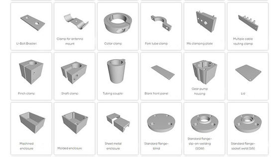 고 정밀 사용자 지정 2D 알루미늄 부품 CNC 금속 톱니  Brass CNC 턴 머신 부품