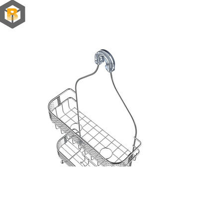 2D / 3D에 의해 사용자 지정된 갈고리 및 욕실 저장 장치와 함께 목욕탕 샤워 캐디를 걸어