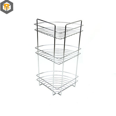 사용자 지정 2D/3D 드로잉 욕실 도구 3 층 샤워 보관 랙 코너 서 있는 수건 캐디