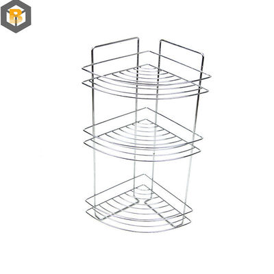 사용자 지정 2D/3D 드로잉 욕실 도구 3 층 샤워 보관 랙 코너 서 있는 수건 캐디