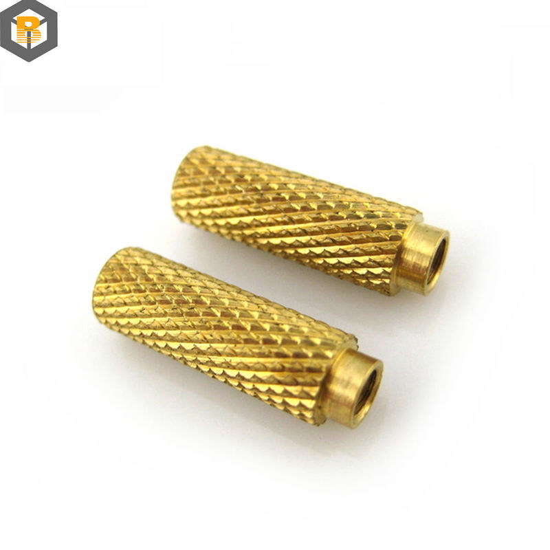 합금 스레드 삽입 견과류 청동 CNC 턴링 부품 마이크로 가공 0.002-0.01mm 예비 부품